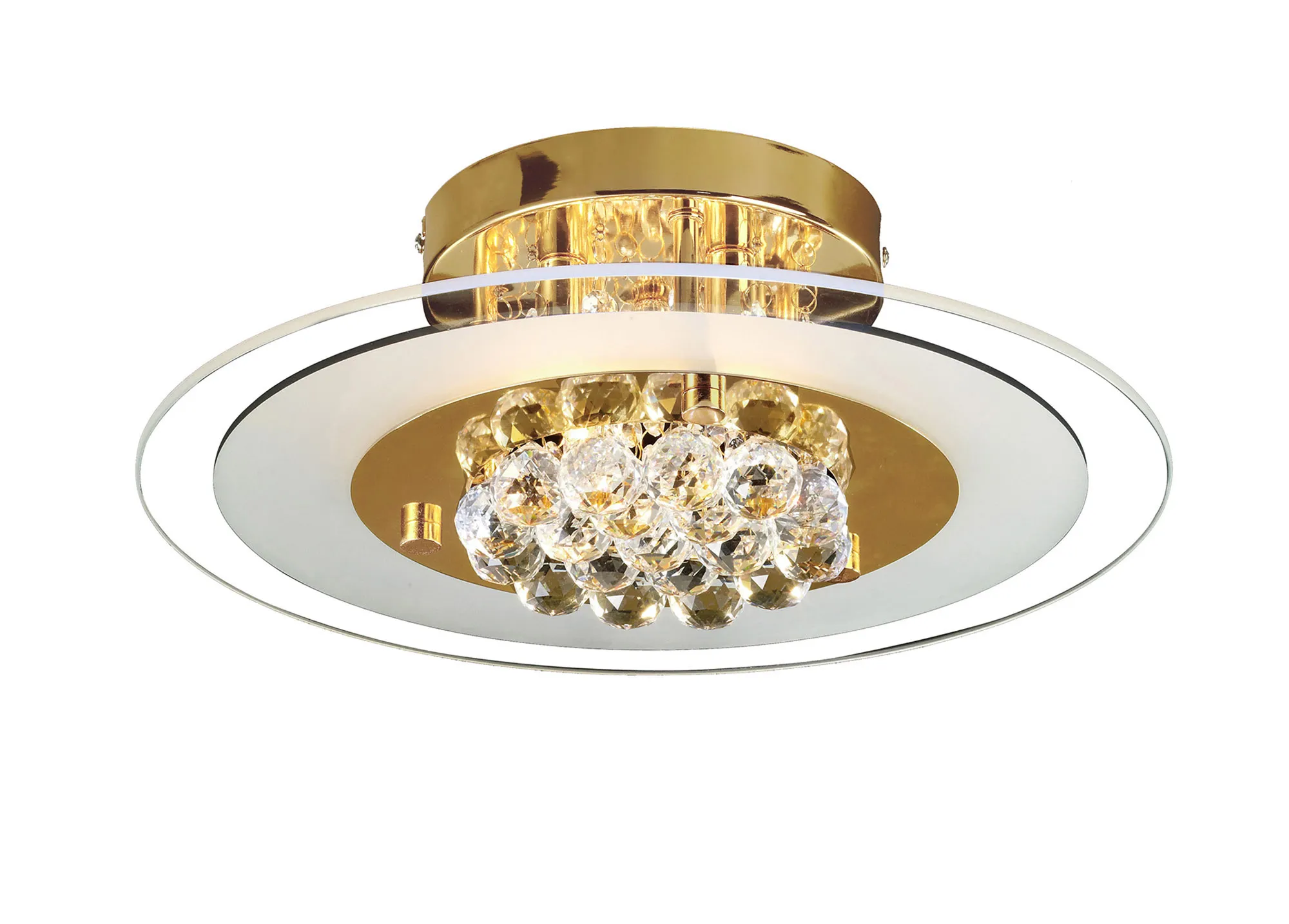 Delmar Crystal Ceiling Lights Diyas Flush Crystal Fittings